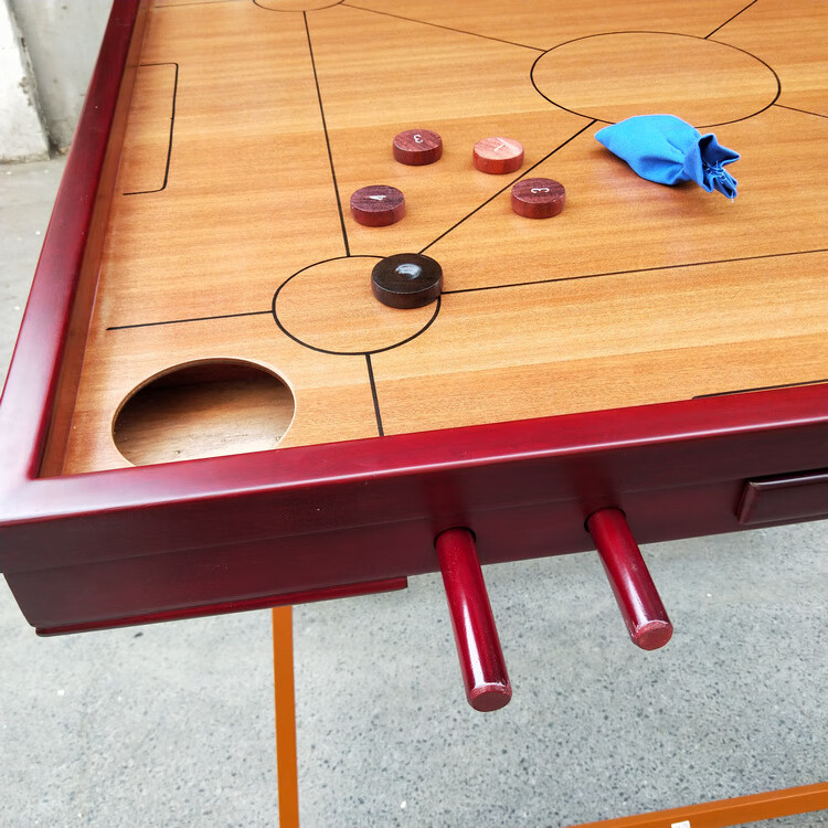 折叠实木康乐球台克朗棋桌上海油漆面康乐球台克朗棋球盘销标准用红木