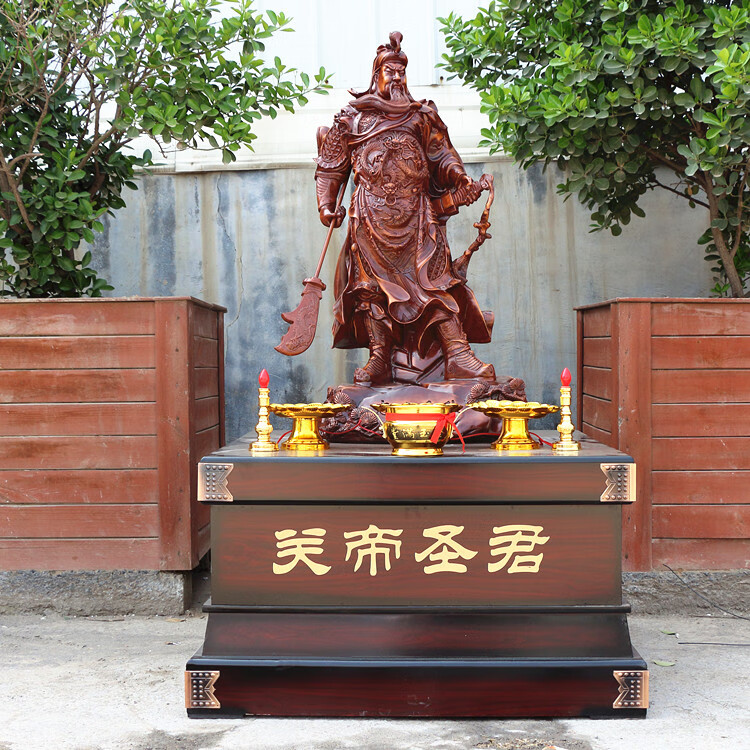 60关公像摆件供奉二爷武财神九龙关公神像公司店铺开业礼品16米立刀