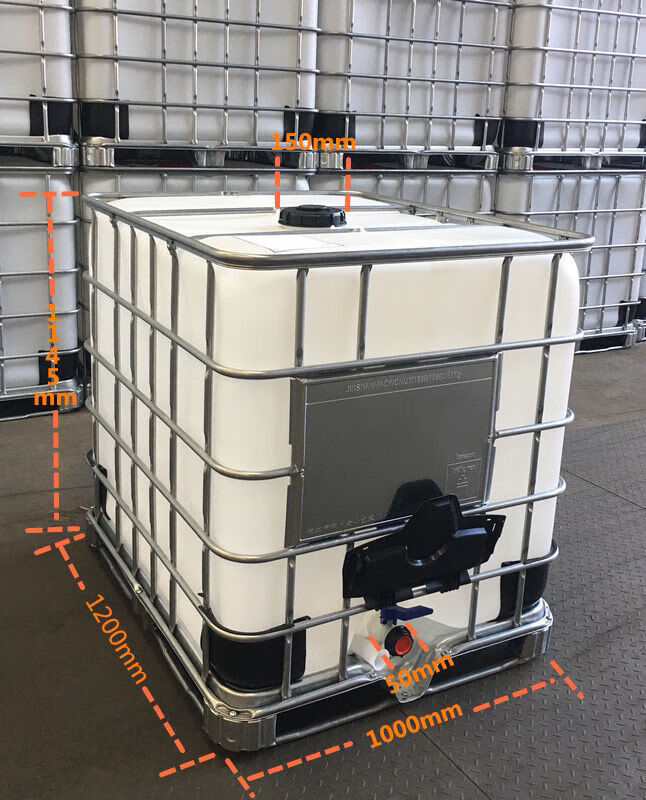 5吨柴油桶大口化工桶甲醇消毒酒精桶 1000升(65厘米口 全新1000升蓝色