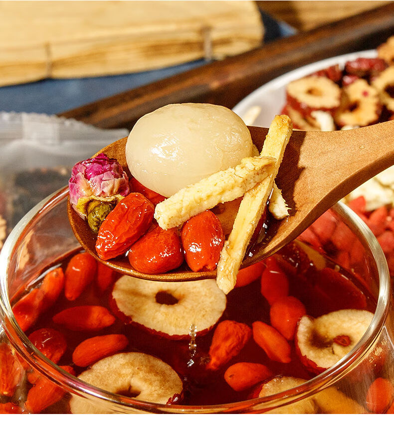 红糖姜茶暖宫大姨妈量少黑糖水暖胃气血桂圆红枣枸杞茶黑糖姜茶50包