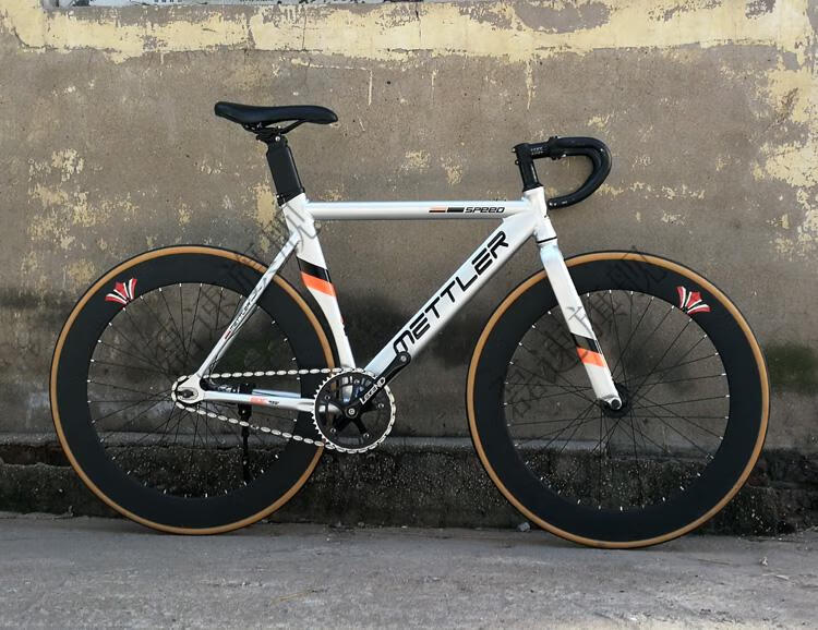 海啸死飞mettler梅勒肌肉弯刀死飞自行车三五刀整车倒刹倒骑男铝合金