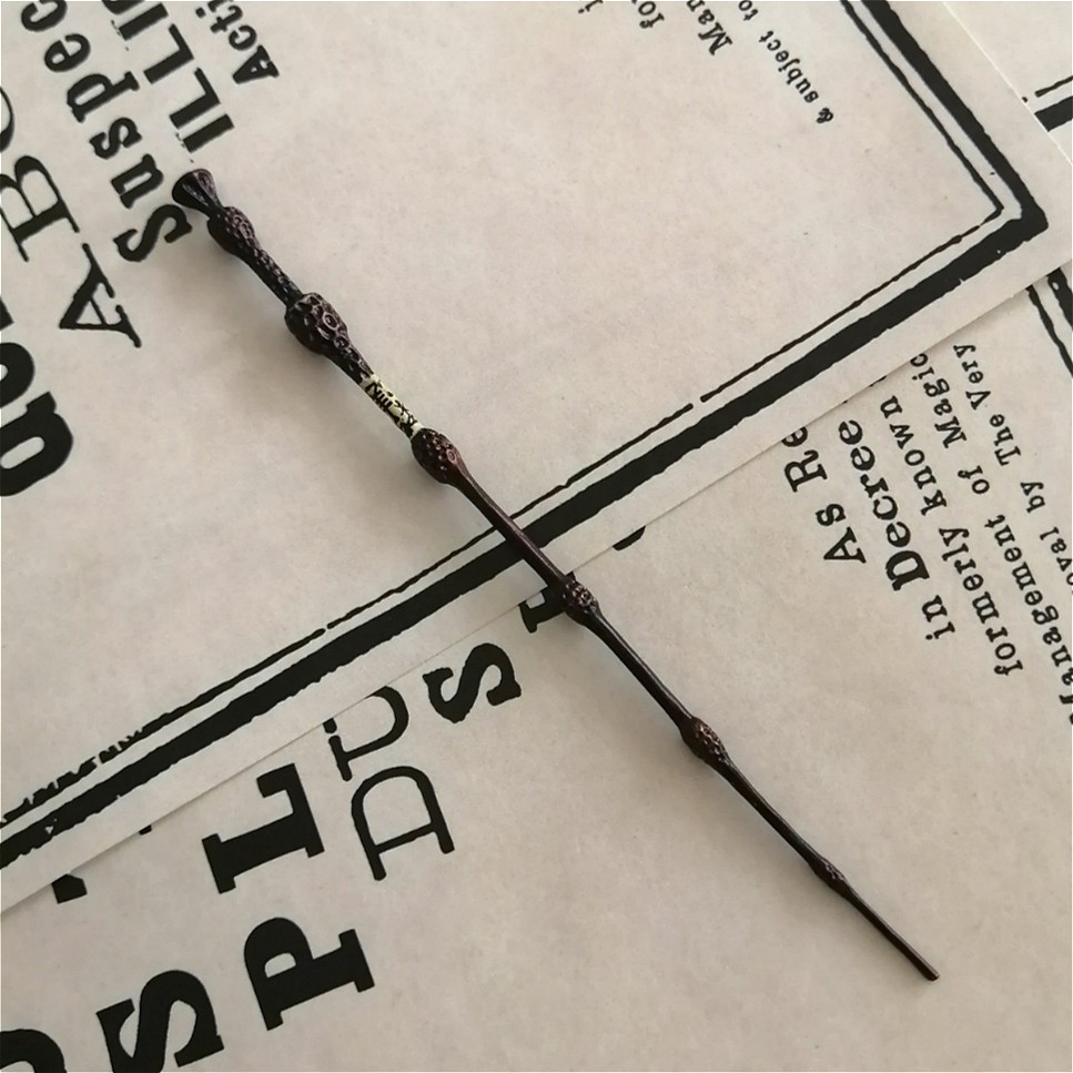 哈利波特魔杖小魔杖扭蛋盲盒金属魔杖哈利波特周边收藏 伏地魔(36cm)