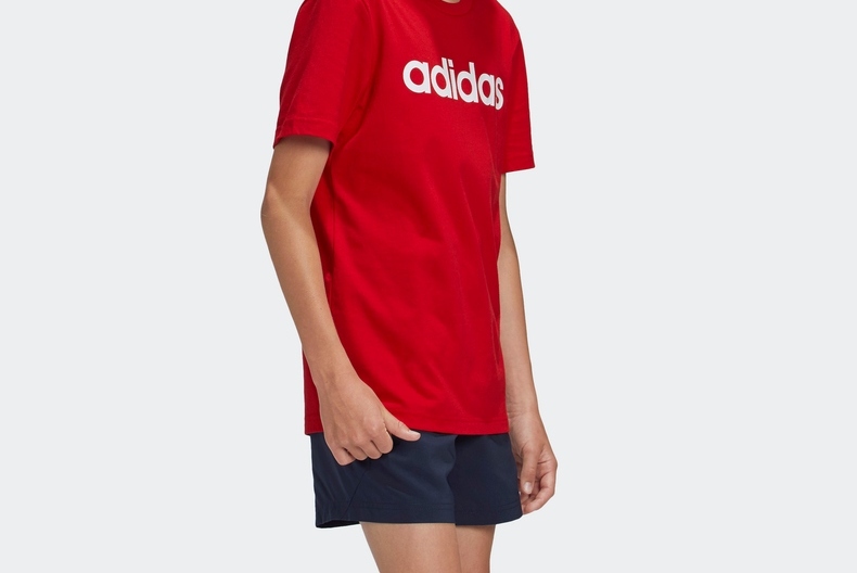 adidas阿迪达斯官网大童装运动短袖t恤fs9587红色128cm