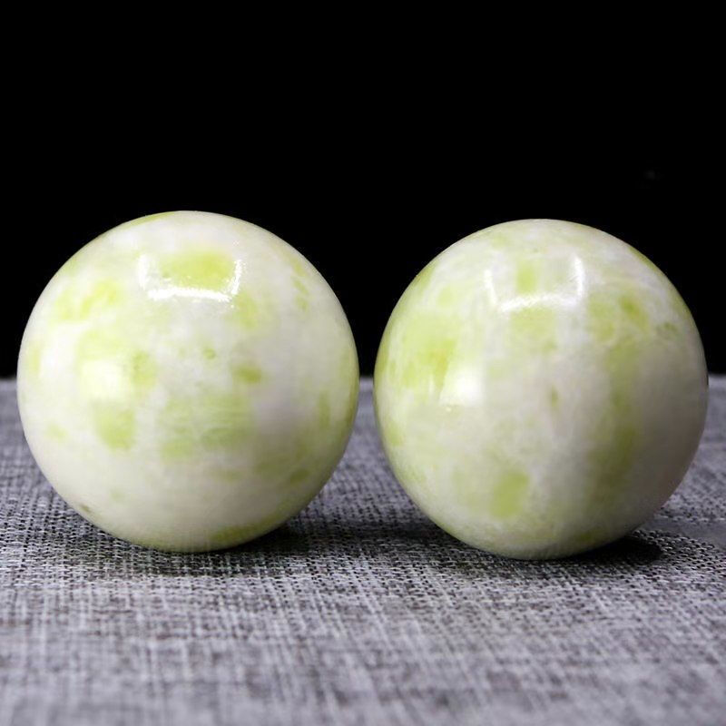 【new】【精选】天然玉石球手球按摩健身球儿童手握球女士卡尼拉【有