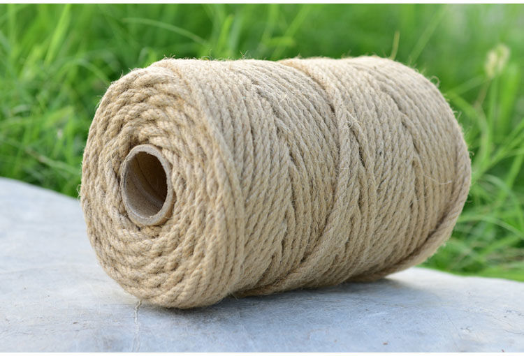 麻绳线麻绳绳子手工编织装饰绳复古风材料幼儿园吊牌粗细花瓶麻线绳