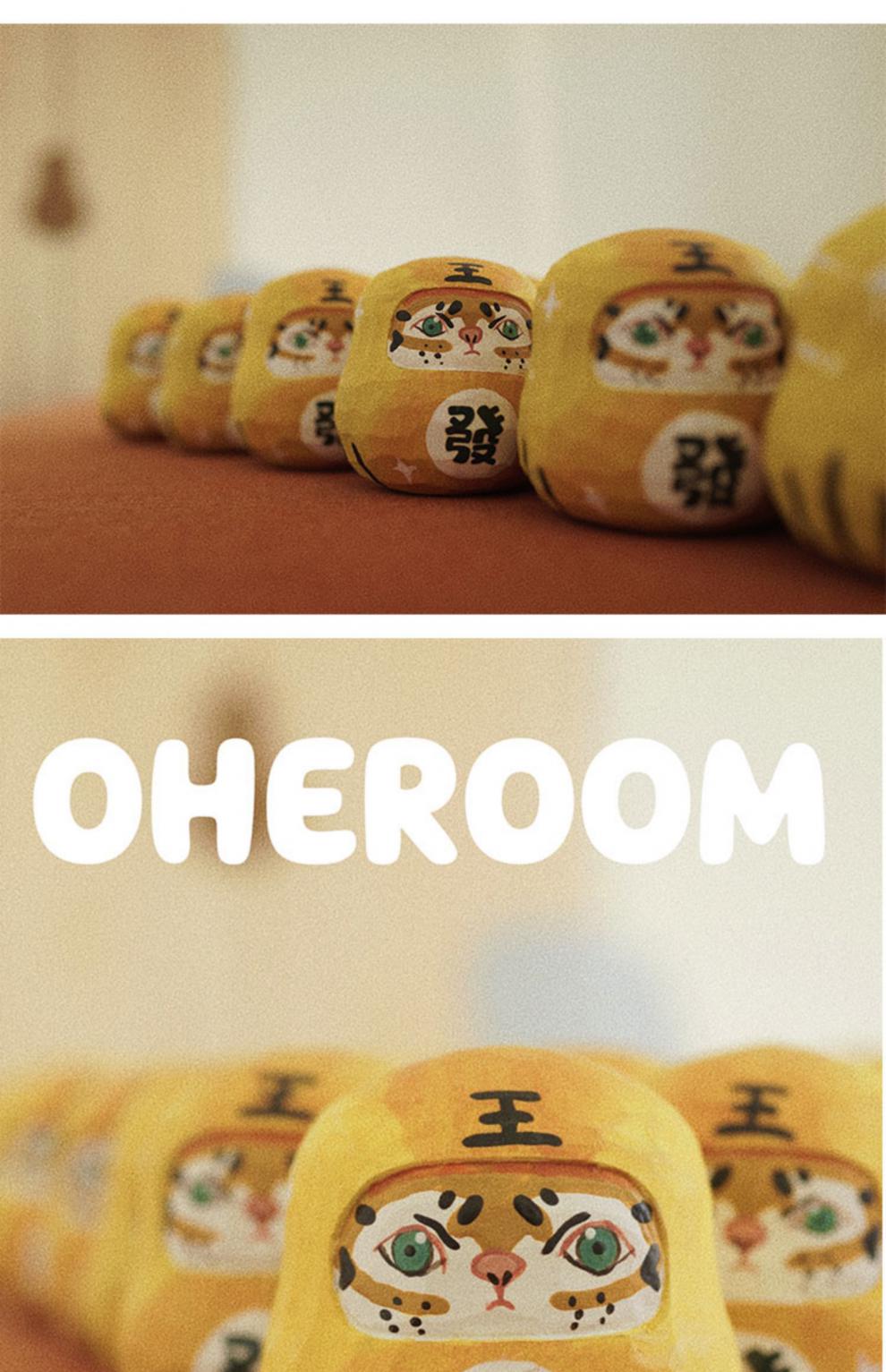 老虎摆件2022虎年木雕发财虎蛋摆件桌面可爱手工吉祥小众国风 发财虎