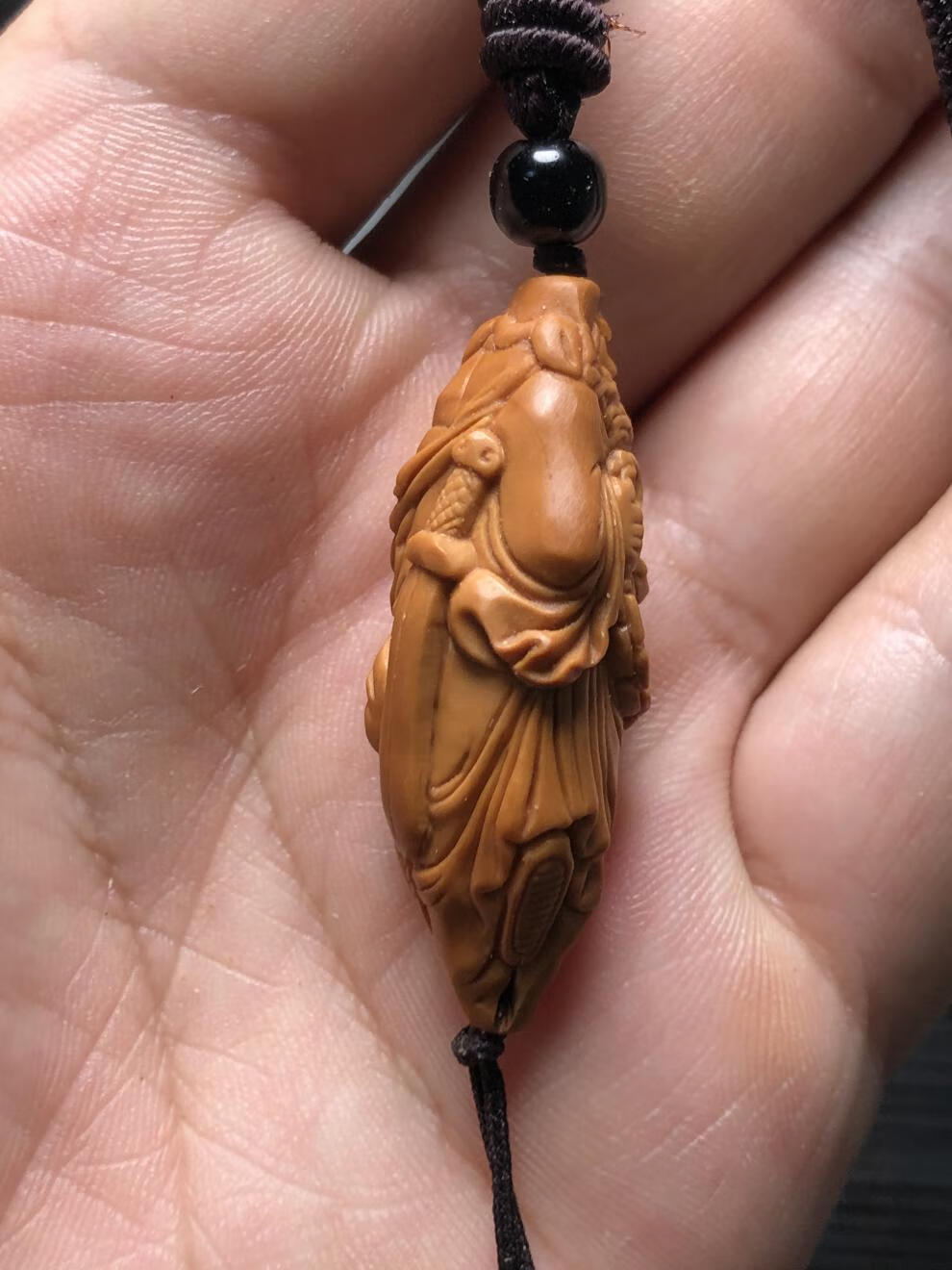 6965京品优选捡漏橄榄核雕钟馗单籽吊坠手工挂件纯手工复古民族风
