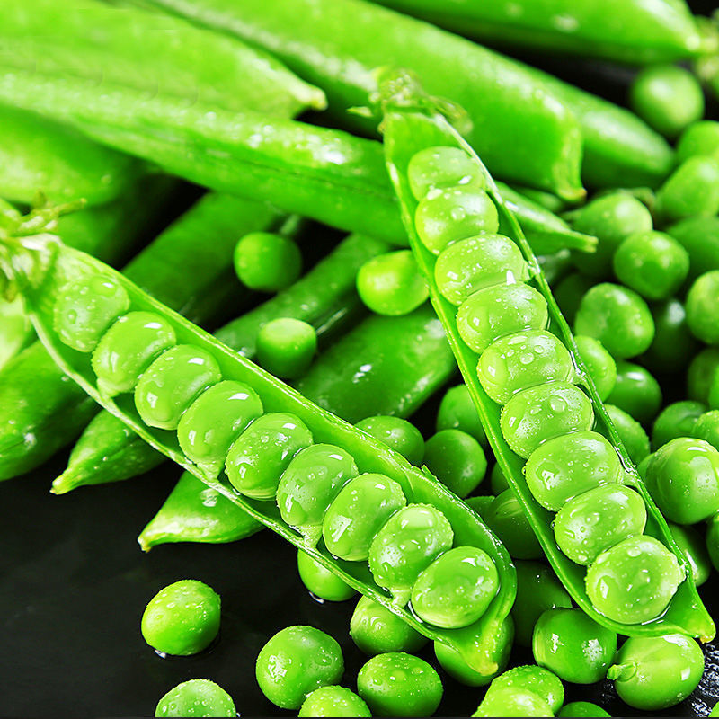 新鲜豌豆青豌豆农家青豆荚脆甜生豌豆带壳现摘蔬菜4斤起普通装4斤手工