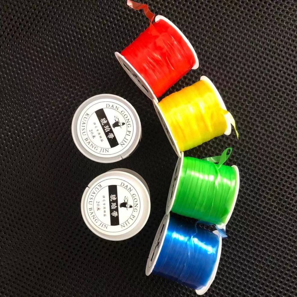 弹弓皮筋绑带 弹弓琥珀带绑筋绑带扁皮皮筋大卷配件皮兜弹力线水晶线