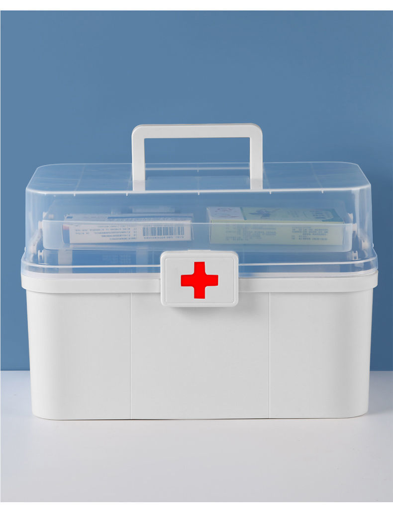 【药店直售】医药箱家用大容量便携急救箱医护多层药品应急收纳盒家庭