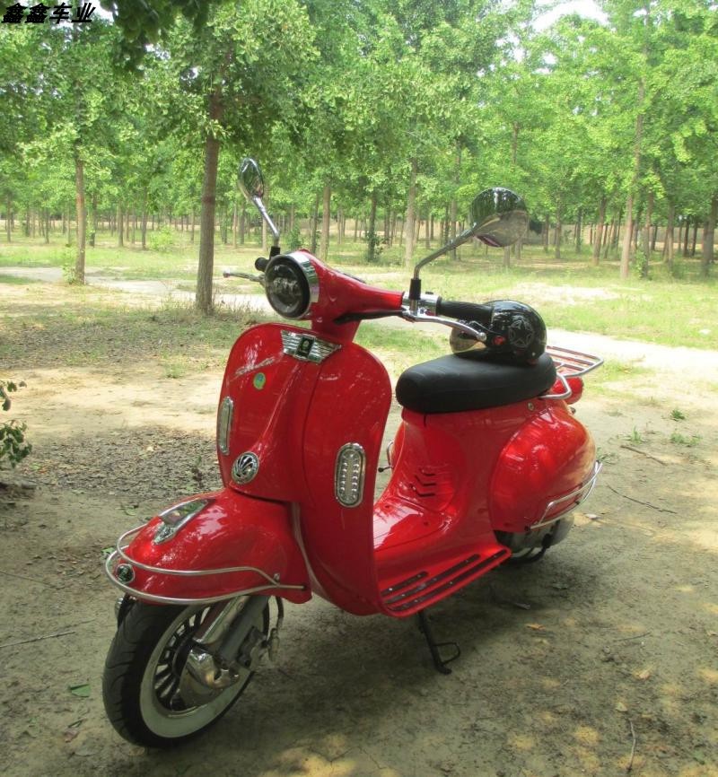 复古大黄蜂150cc摩托车罗马假日大龟王踏板摩托国四电喷能上牌 浅蓝色