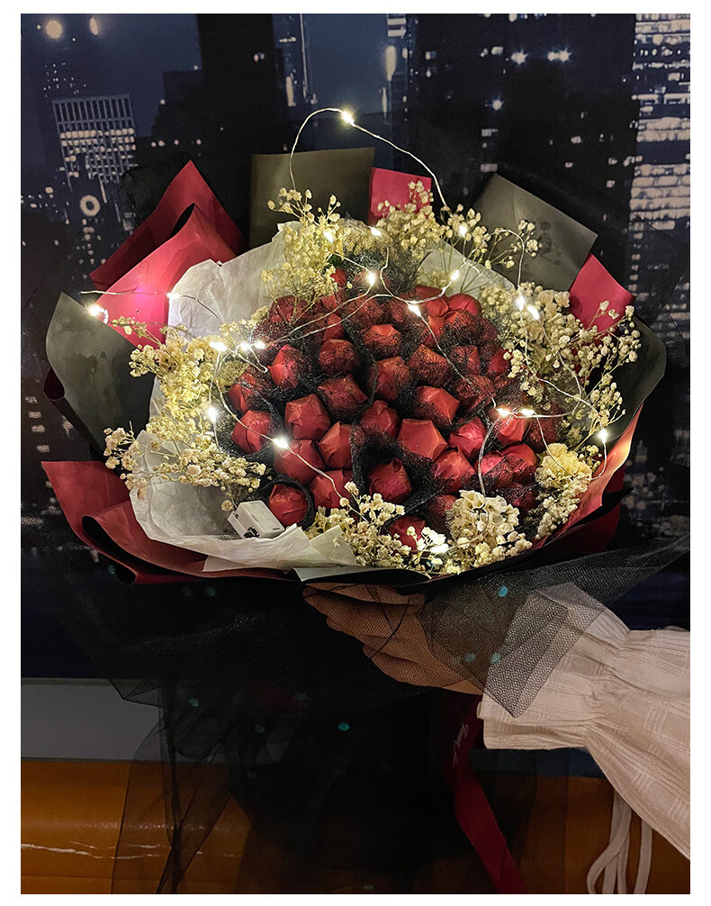 糖果礼盒装棒棒糖花束零食真知棒520情人节六一儿童送女友成品蓝粉色