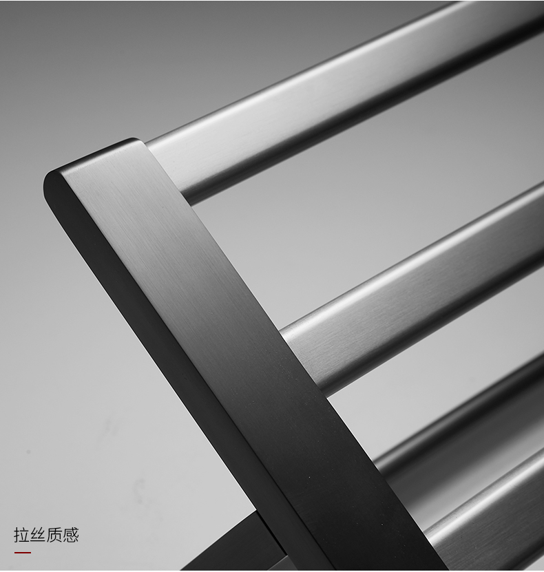 摩豪枪灰色全铜浴室毛巾架卫生间毛巾架马桶刷纸巾架衣帽钩单杆双杆可