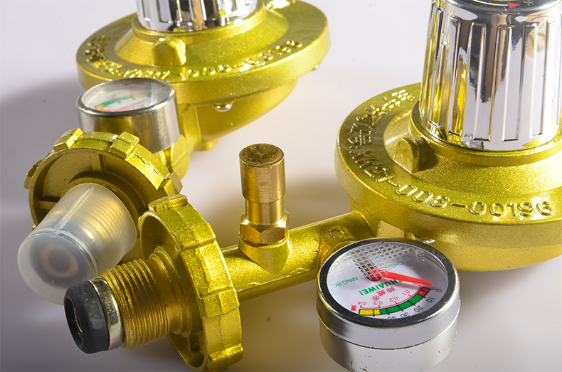 粤士达大流量液化气减压阀家用单双嘴煤气罐燃气灶配件调压阀低压阀单