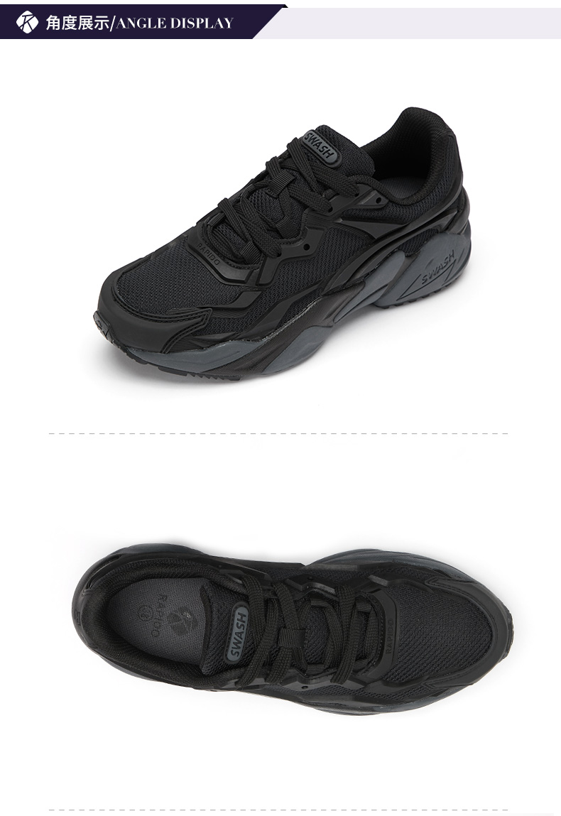 rapido雳霹道2021春季男女情侣款耐磨休闲运动鞋cq11k3s06蓝色37