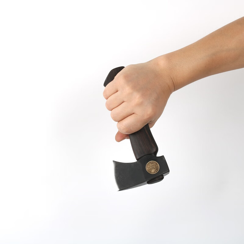 定制手斧edc随身户外小斧头帮道具440c钢制木柄小型迷你斧 小斧头