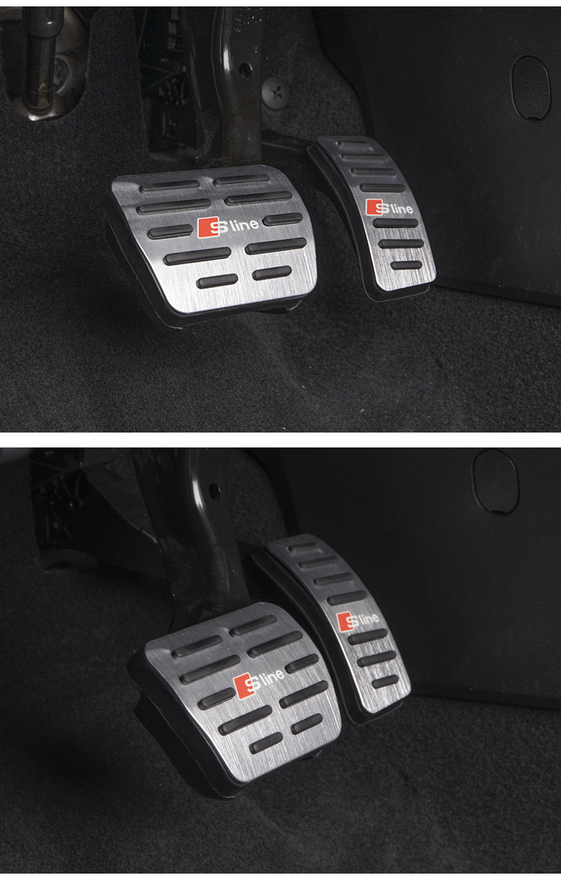 专用于奥迪a3l原厂高配油门踏板新a3改装装饰休息踏板车内饰用品 14款