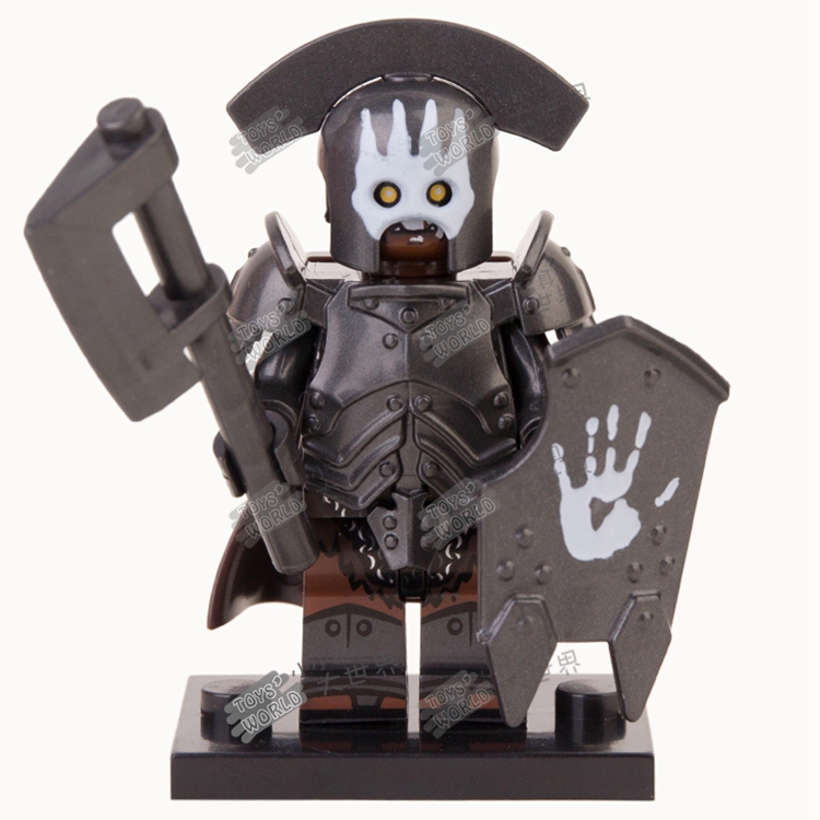 乐高lego森宝积木魔戒指环王强兽人萨满狂战士kt033中古士兵拼装人仔