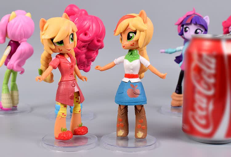 生日礼物小马宝莉全套小马国女孩玩具公仔柔柔碧琪紫悦人偶摆件女孩