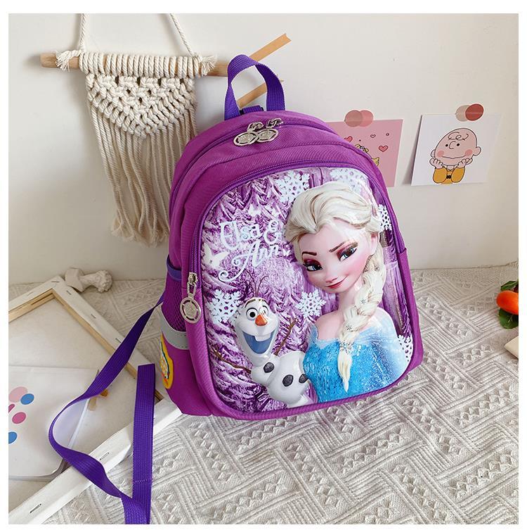 艾莎书包女艾莎幼儿园书包爱莎公主26岁大班可爱儿童双肩包冰雪奇缘