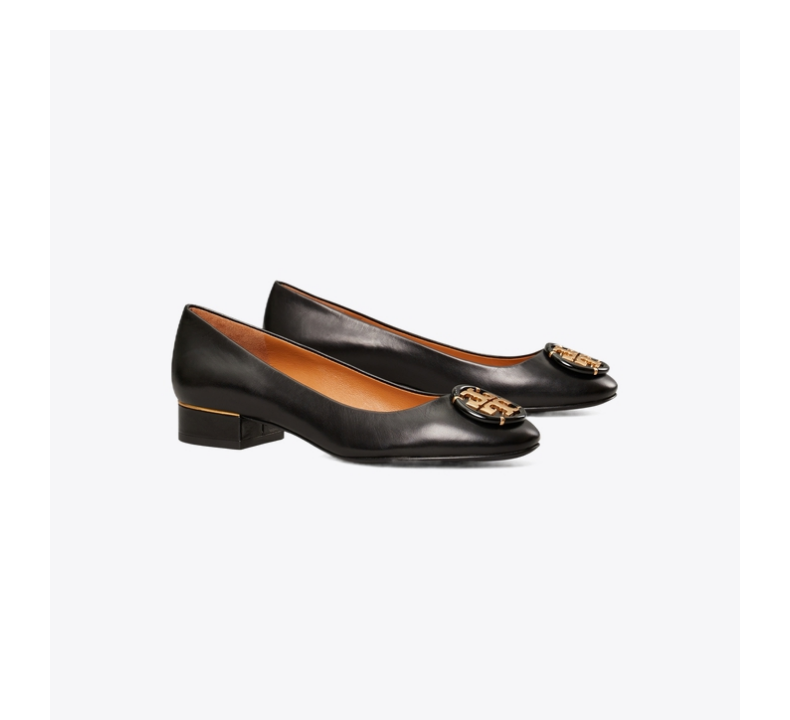 toryburch汤丽柏琦enamel羊皮高跟鞋女鞋79548黑色00675
