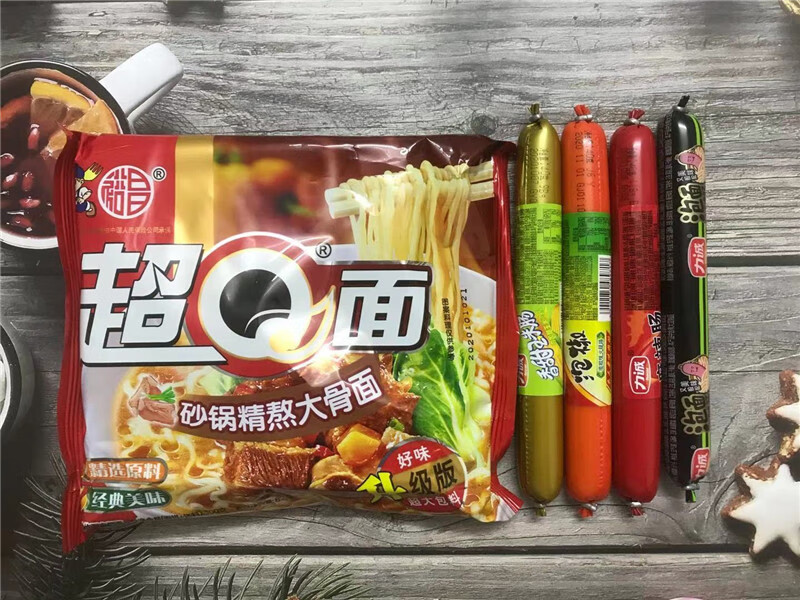 eviza 广东裕昌超q面100g2f包 超q方便面泡面快吃面 即食面多味可选混