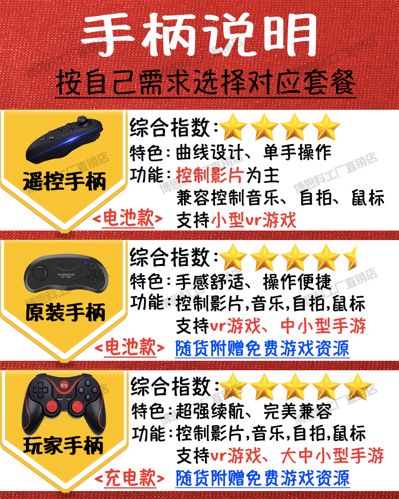 旗舰同款vr眼镜千幻魔镜智能3d立体vr眼睛虚拟现实ar头盔一体手柄游戏