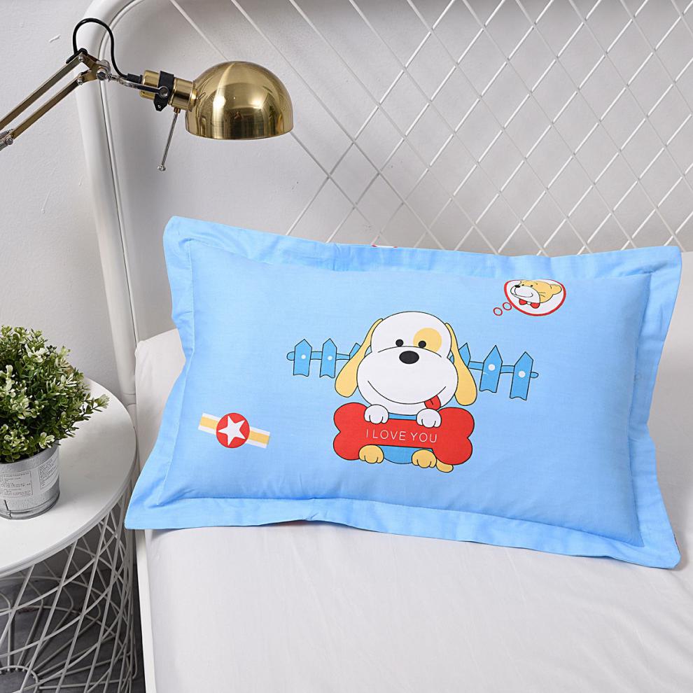 儿童枕头纯棉全棉学生定型枕卡通婴童小枕头幼儿宝宝枕芯套装定版黑耳