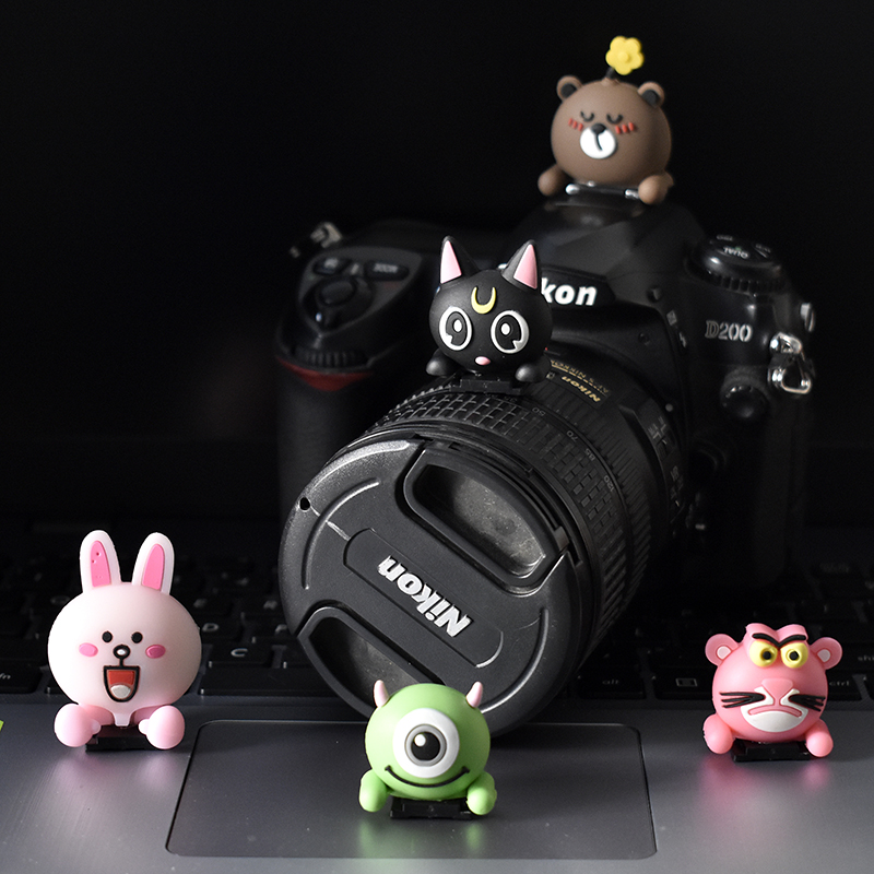 卡通热靴盖单反相机微单热靴防尘盖闪光灯热靴插座保护盖深灰色hs大白