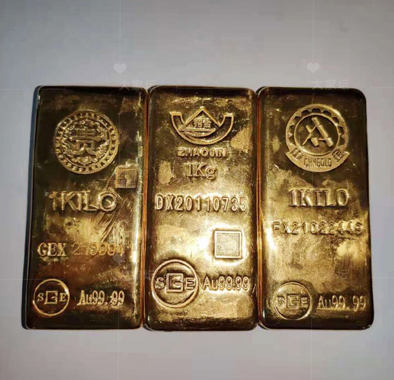 投资金系列足金9999黄金板料金锭投资金条碎金足金金粒兆泰89克足金