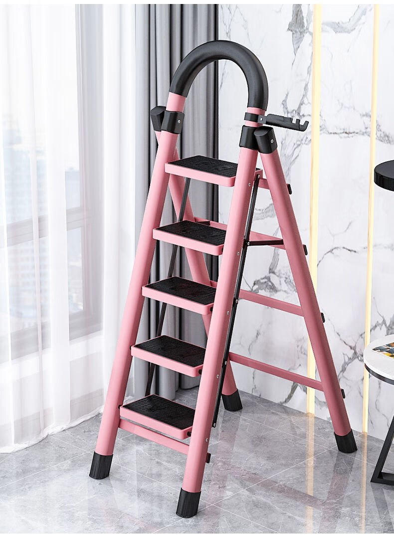 轶然欧品家用梯子伸缩工程梯折叠多功能升降人字梯伸缩室内五步加厚