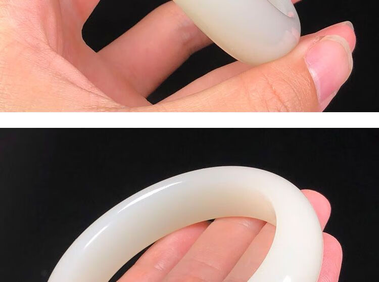 新品新疆和田金丝玉手镯羊脂玉昆仑白玉少女款玉镯子带证书数量有限买