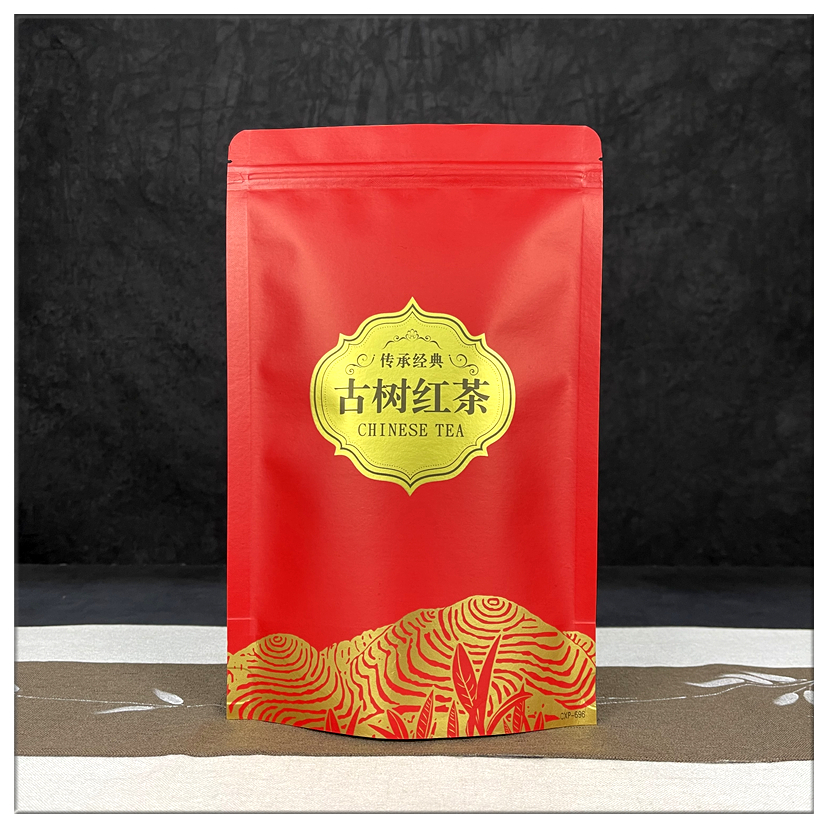 古树红茶包装袋半斤一斤装自封袋牛皮纸封口袋散茶加厚密封袋防潮中号