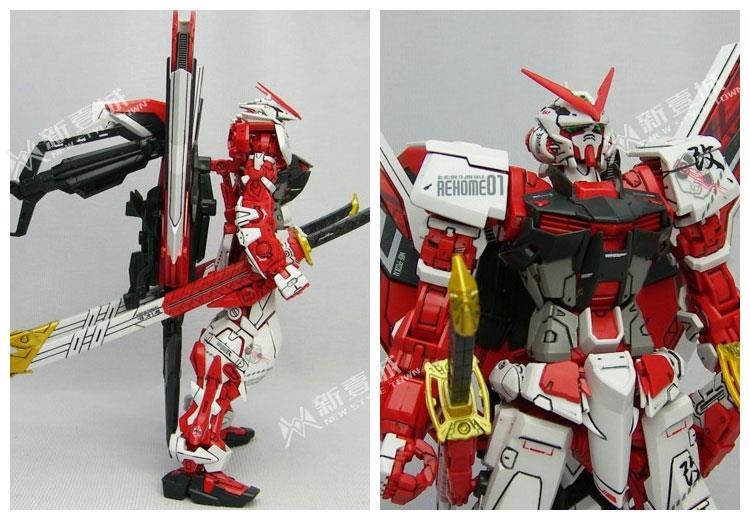 大班6601mg1100红色异端改红色迷惘高达模型玩具红异端7件工具金属贴