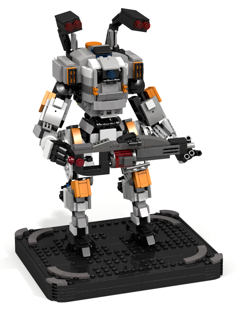 泰坦陨落bt7274机甲积木moc拼插以上绿色通用 升级版【图片 价格 品牌