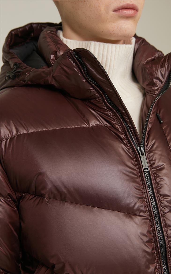 jlindeberg金林德伯格冬季帅气时尚潮流亮面短款面包服羽绒服男