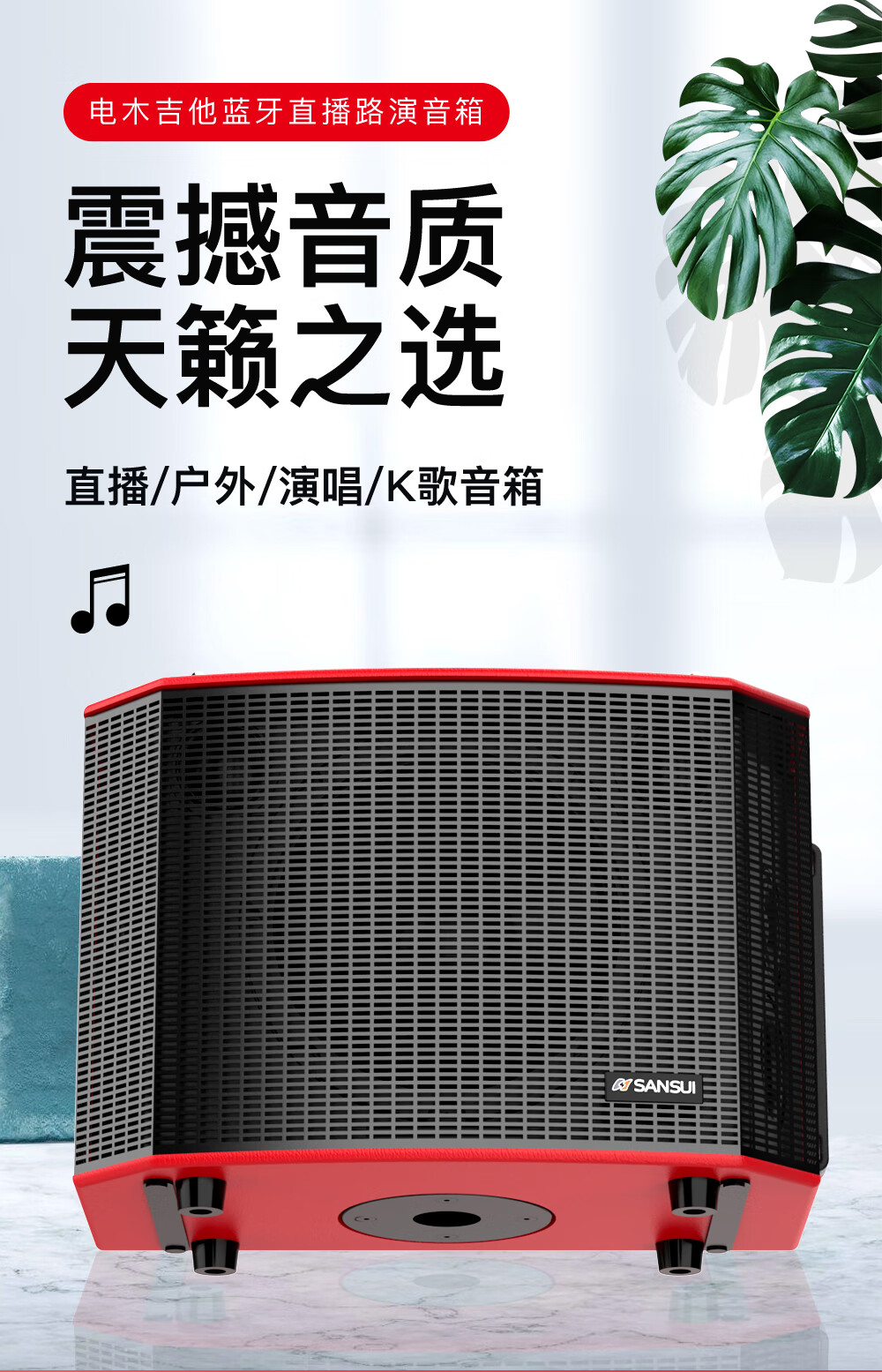山水(sansui) 弹唱音箱 户外音响演出直播设备无线蓝牙k歌唱歌吉他