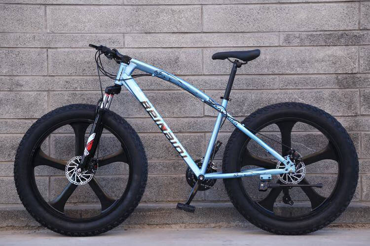 大轮胎自行车用沙滩自行车金钱豹雪地车20/24/26寸4.