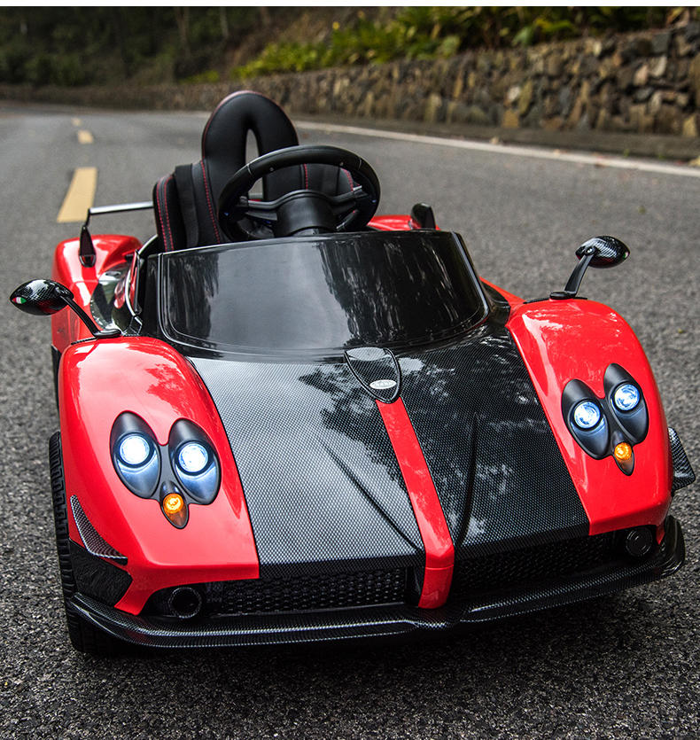 帕加尼儿童电动车四轮驱动带遥控宝宝跑车小孩可坐人电瓶童车高端定制