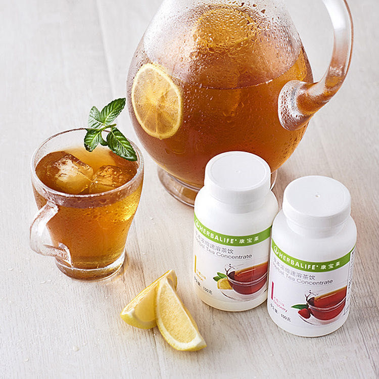 康宝莱国产官网草本浓缩速溶茶饮100g瓶运动茶懒人茶代谢茶柠檬木莓