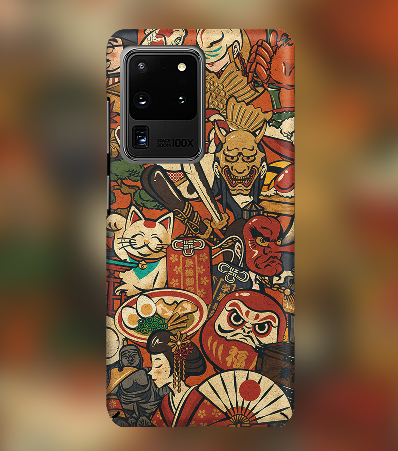 京选好物布谷鸟适用三星s21手机壳潮牌note20ultra日系浮世绘全包亲肤