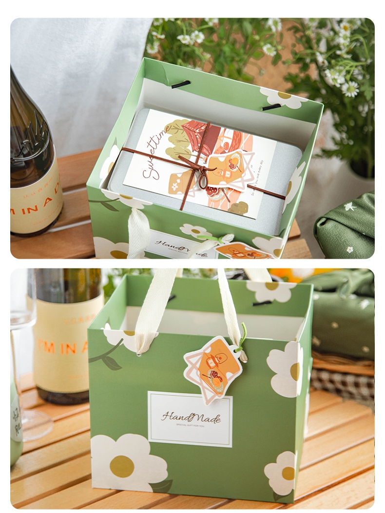 象本甜品包装袋烘焙手提袋生日蛋糕牛皮纸打包袋食品纸袋定制蛋挞袋子