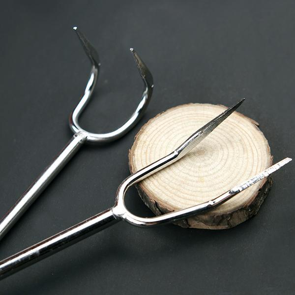 强力子母扣挂钩不锈钢木柄肉钩子抓肉钩加长加粗家用商用烧腊钩卤菜钩