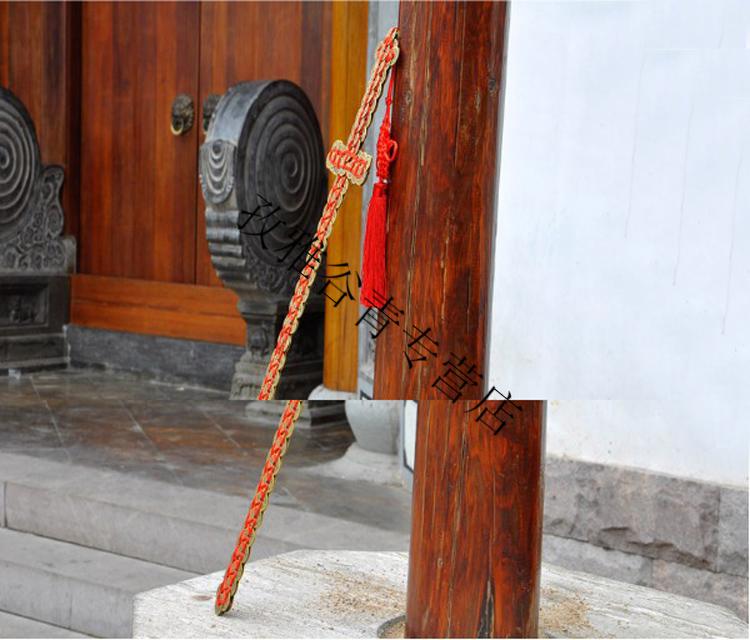 剑宝剑五帝钱乾隆铜钱剑金钱剑铜钱剑饰品中号单排铜钱剑32cm