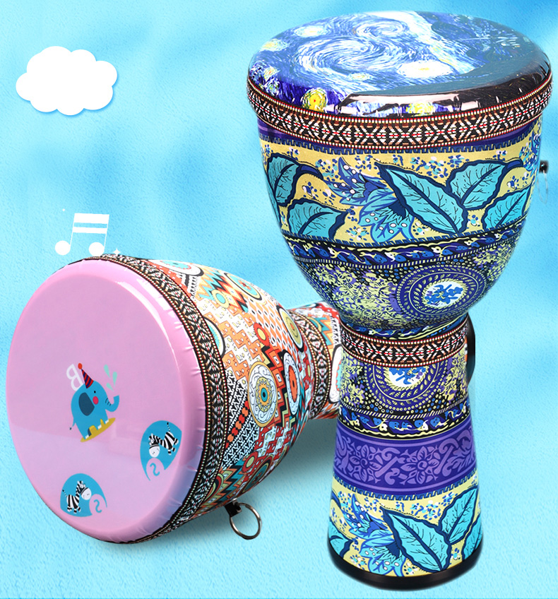 非洲鼓85寸pvc手鼓免调音儿童表演幼儿园初学方便携带轻便定制款85寸