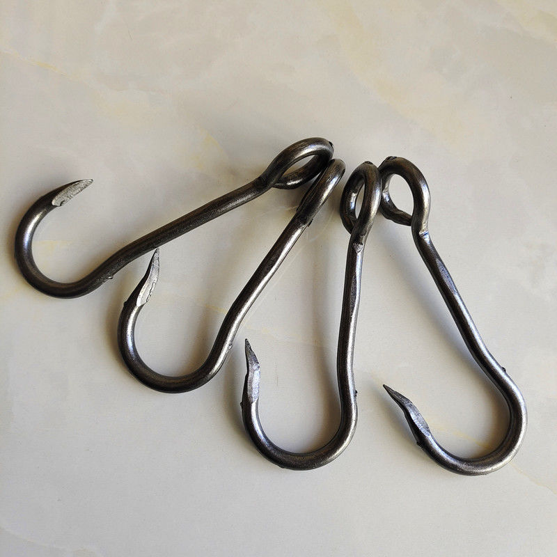 钢钩子挑水扁担钩子s铁挂钩园林工具吊钩铁钩起重钩子货钩拉钩 10个