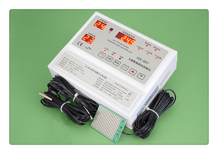 ac温室大棚智能自动温控放风机控制器减速电机卷膜机开关 667ac 35w