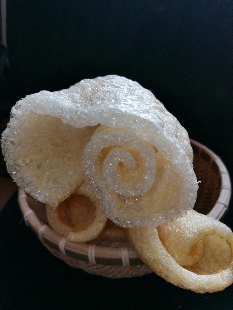 5折油炸猪皮皮肚猪肉皮干货500g凉拌响皮干煲汤江苏特产水发肉皮厚q弹