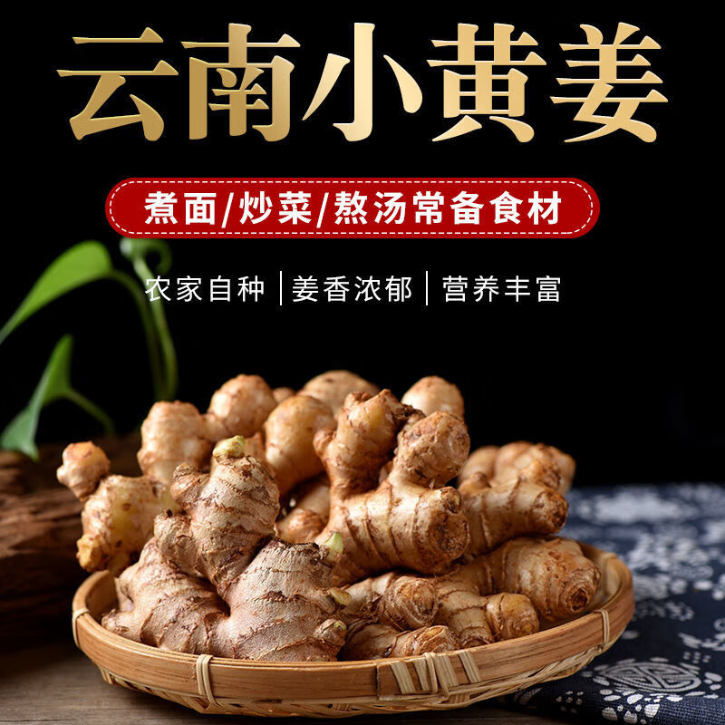 嫩姜云南小黄姜新鲜现挖生姜月子姜黄姜火锅调味料普通实惠装1斤装