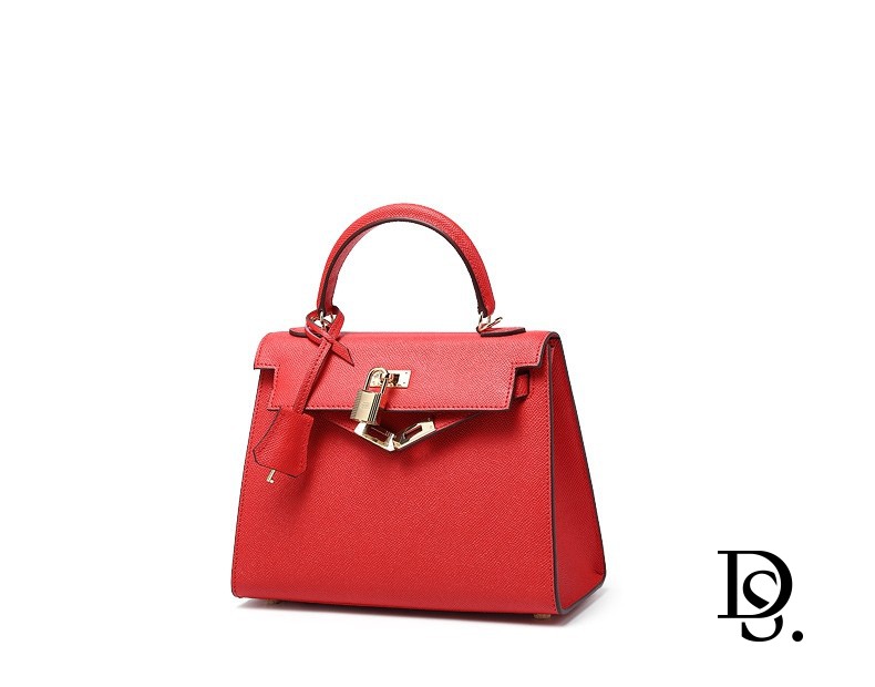 杜莎菲尼dosrfini奢侈品女包真皮凯莉包女士包包纯色手提包新娘结婚